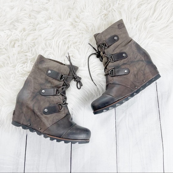 🆕 Sorel Joan Of Arctic Platform Wedge Boot Sz 10 - Picture 4 of 6